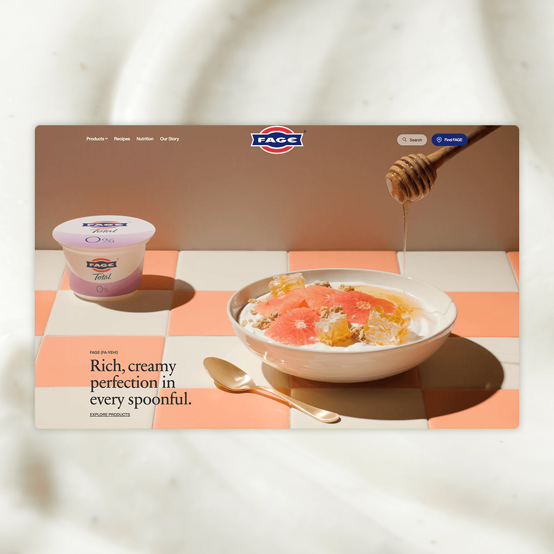Fage Website Home Page